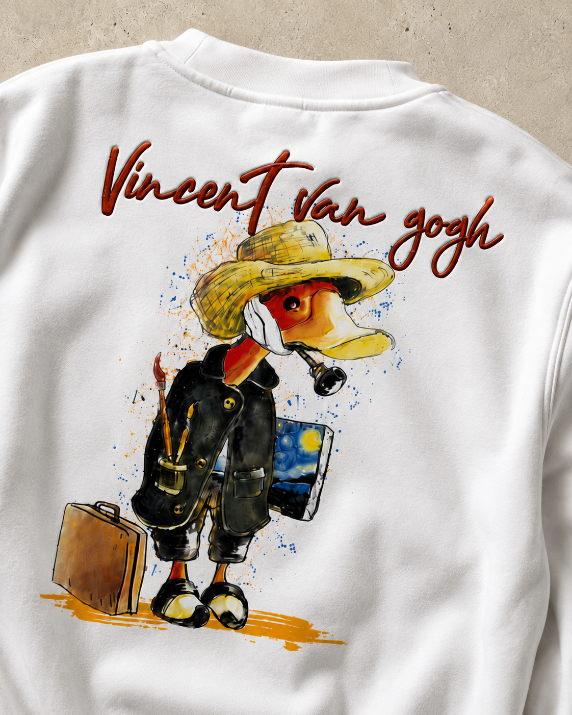 Van Gogh - Statement Sweater White