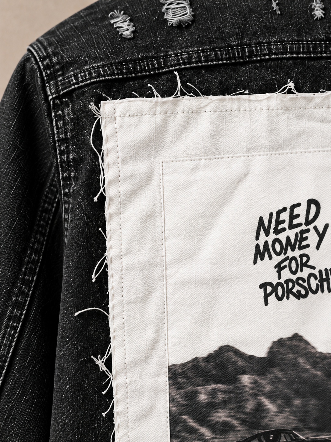 Jeansjacke Black Denim - Need Money