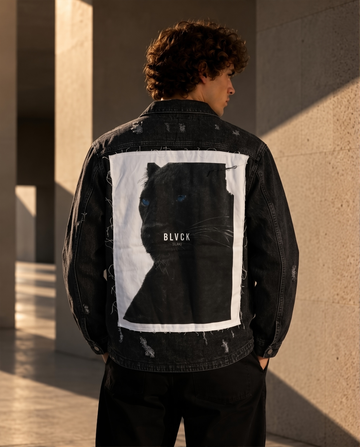 Jeansjacke Black Denim - Panther
