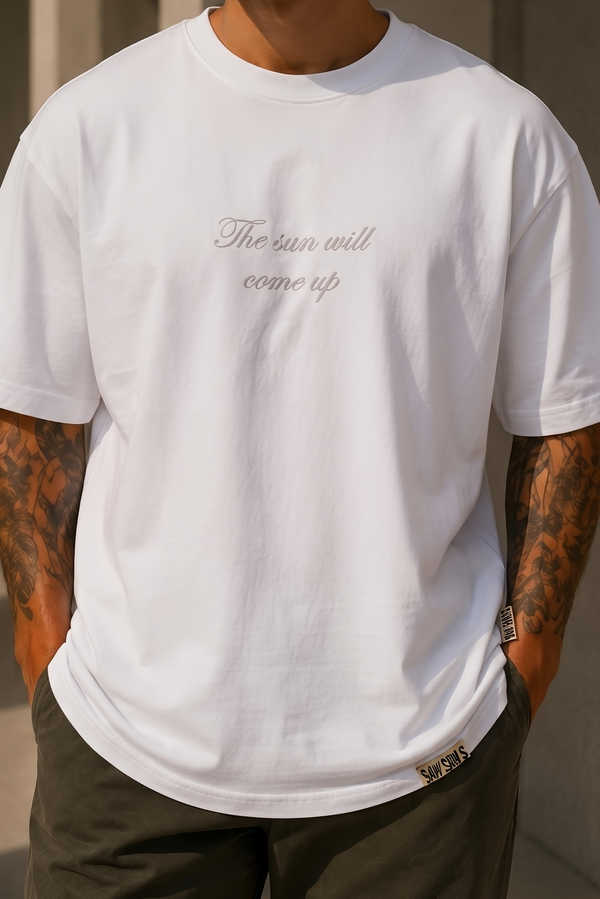 Letters - Oversize Statement Shirt White
