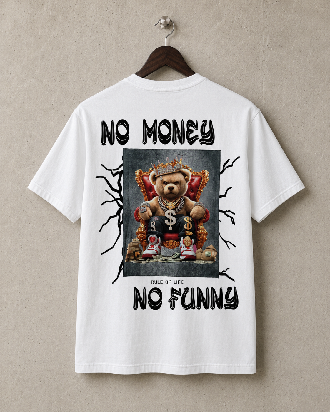 No Money - Oversize Graphic Shirt