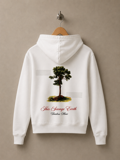 Sauvage Earth - Oversize Hoodie White