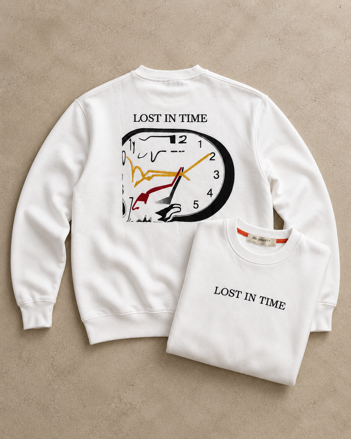 Lost in Time - Clear Sweater White