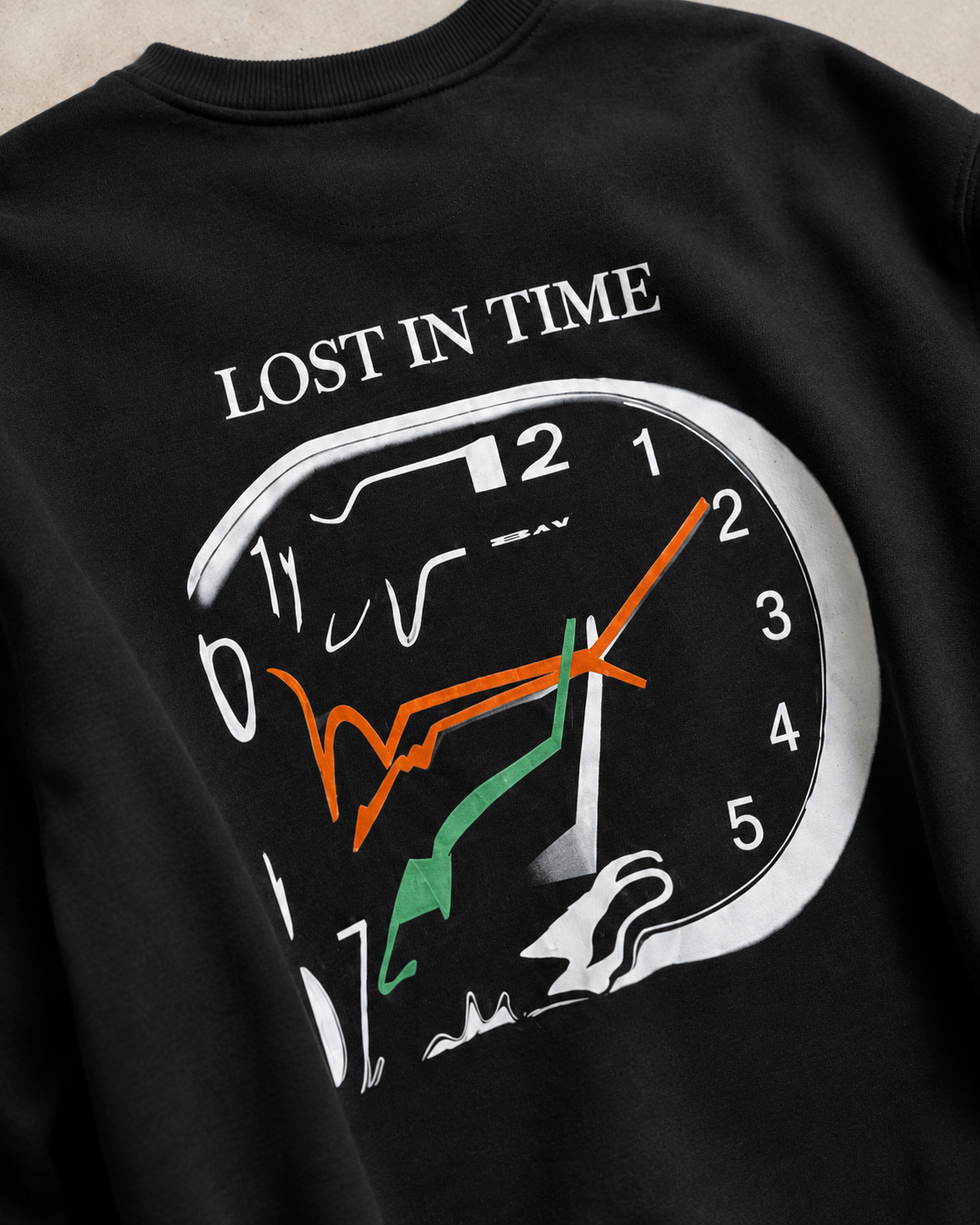 Lost in Time - Clear Sweater Black