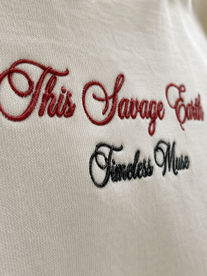 Sauvage Earth - Oversize Hoodie White