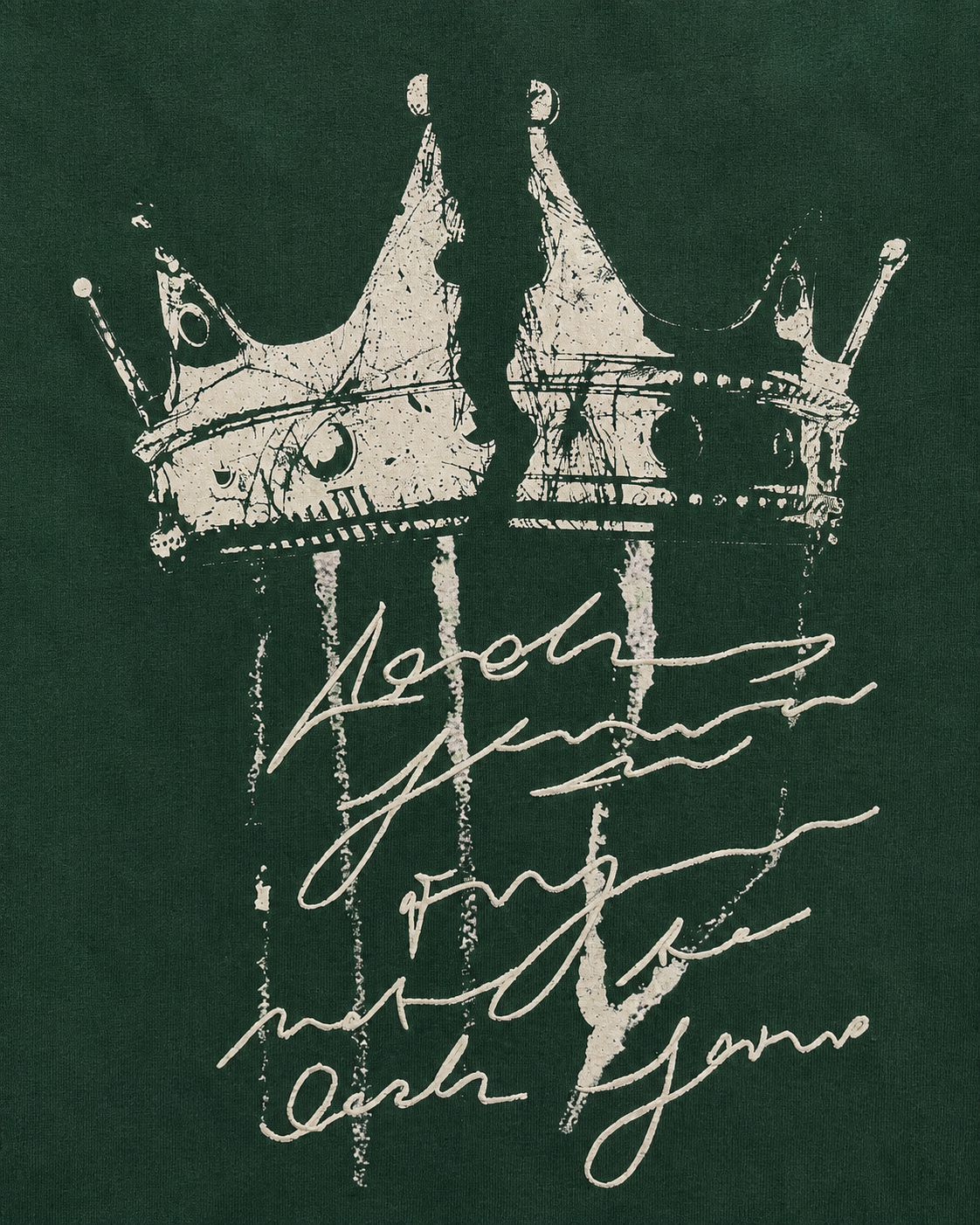 Crown - Oversize Motive Shirt Green