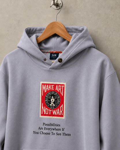 Make Art - Statement Hoodie Lavender
