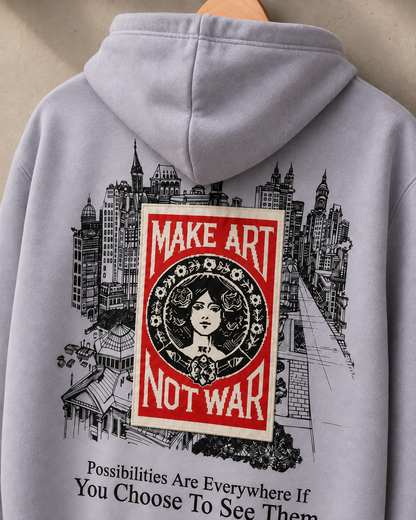 Make Art - Statement Hoodie Lavender