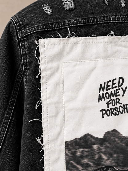 Jeansjacke Black Denim - Need Money