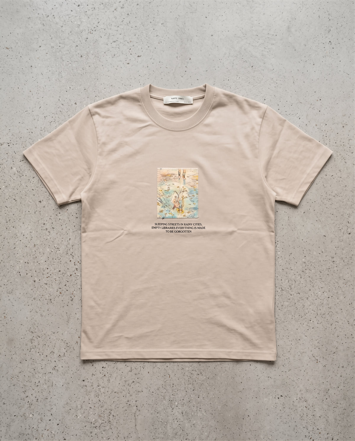 Puzzle - Oversize Motive Shirt Cream