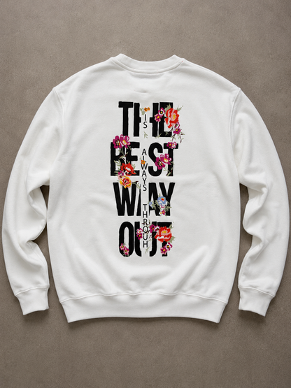 Freedom Theory - Statement Sweater White