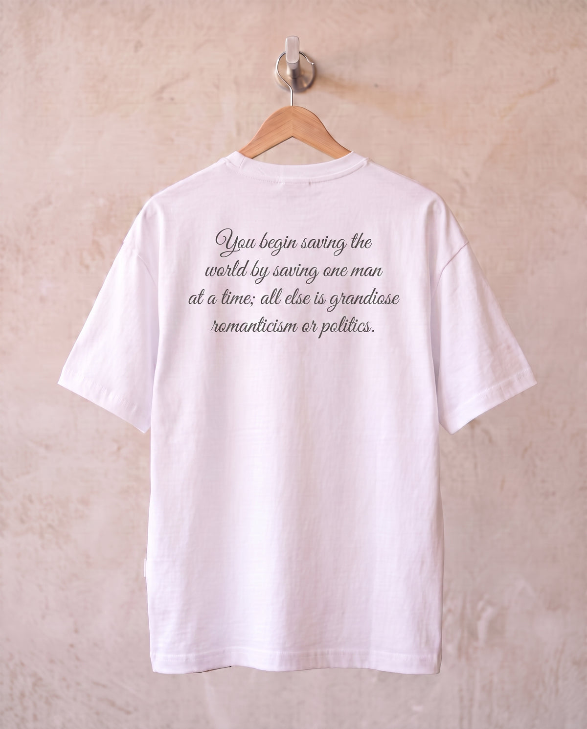 Letters - Oversize Statement Shirt White