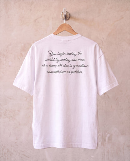 Letters - Oversize Statement Shirt White