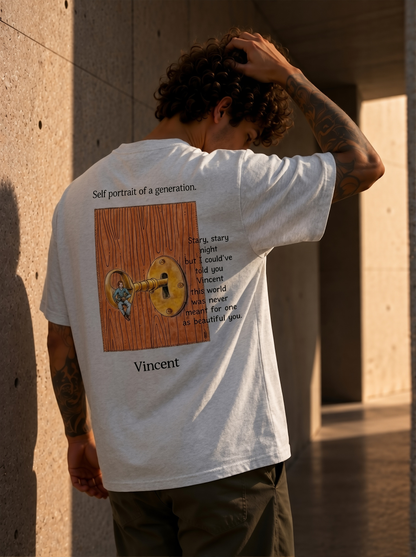 Self Portrait - Oversize Motive Shirt Grey