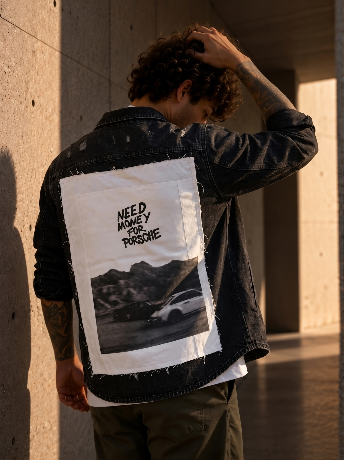 Jeansjacke Black Denim - Need Money