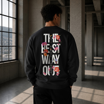 Freedom Theory - Statement Sweater Black