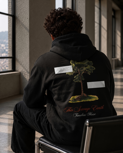 Sauvage Earth - Oversize Hoodie Black