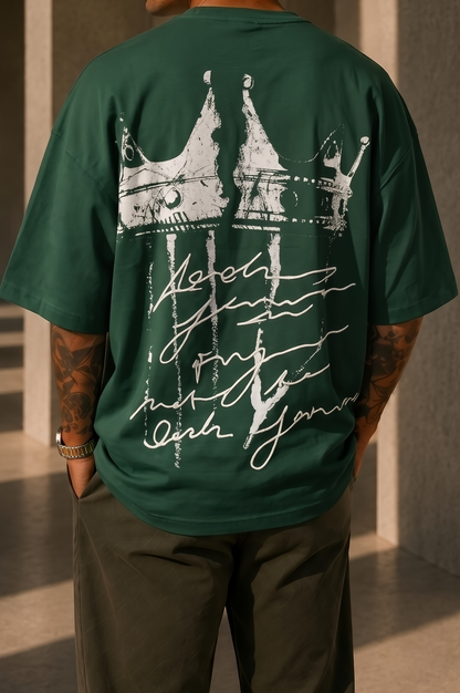 Crown - Oversize Motive Shirt Green