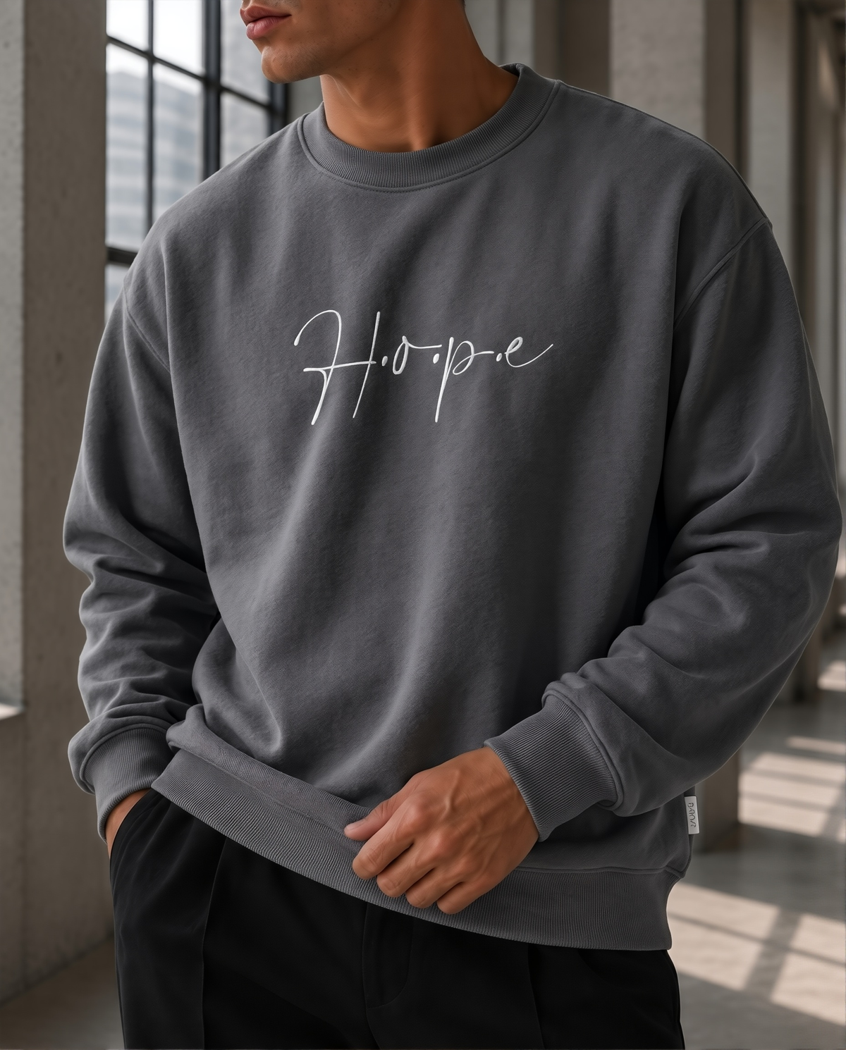 Hope - Clear Grey Sweater
