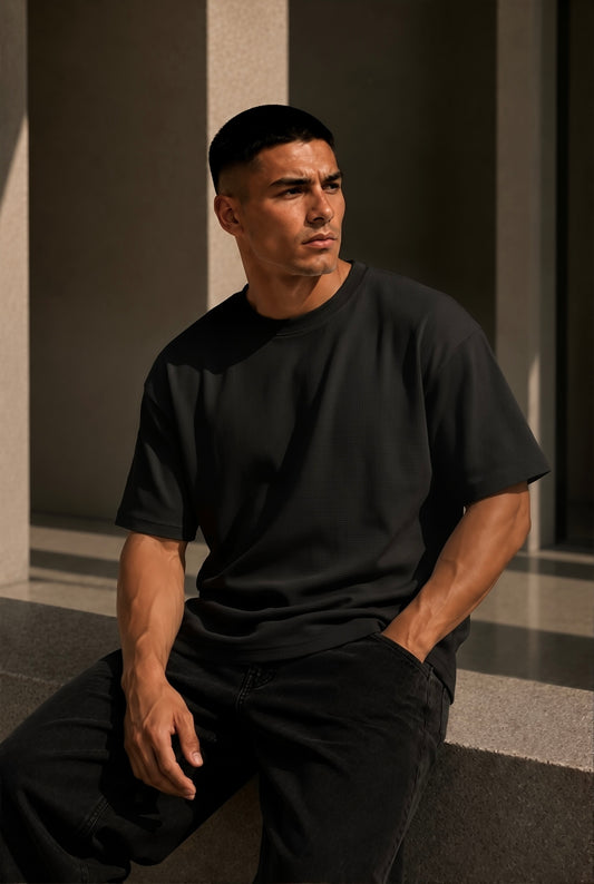 Essential Ripped - Regular Shirt Black