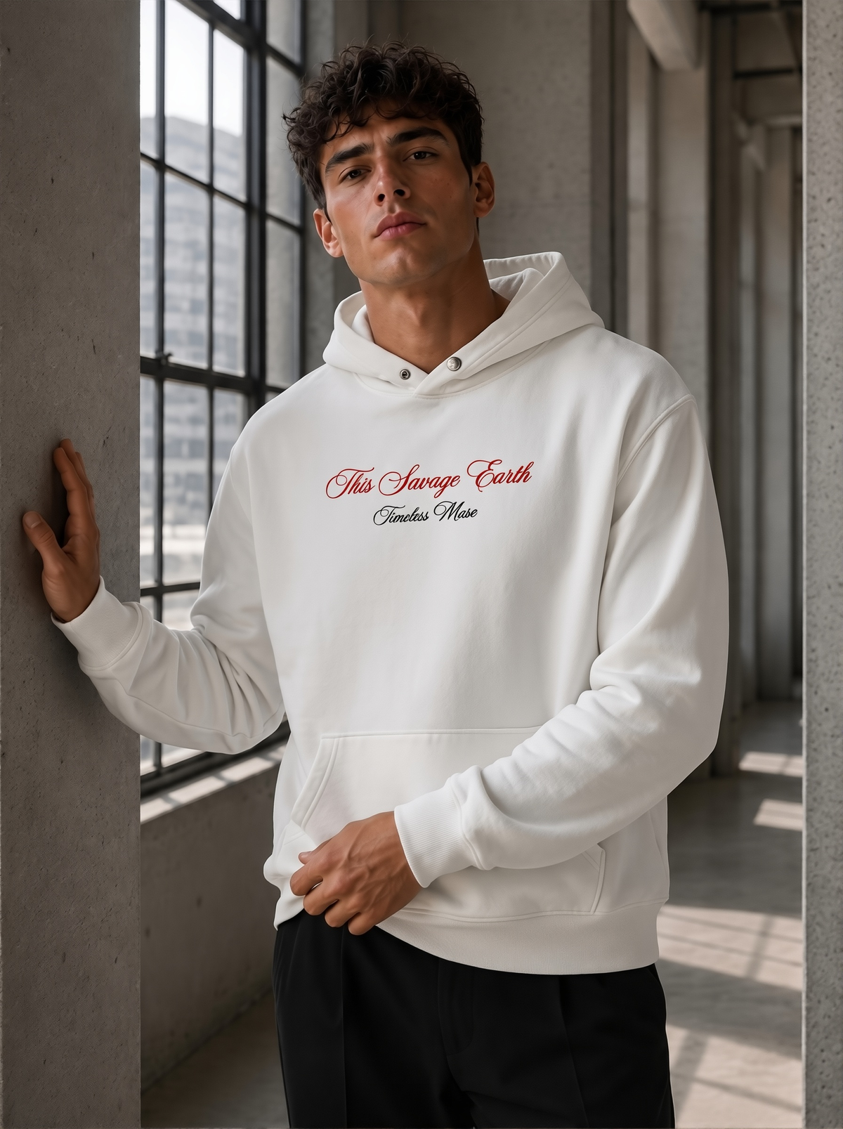 Sauvage Earth - Oversize Hoodie White