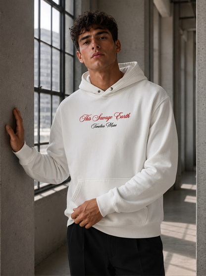 Sauvage Earth - Oversize Hoodie White