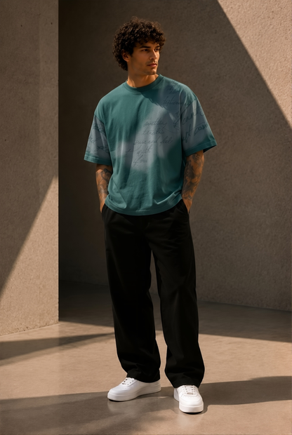 Green Shadow - Oversize Graphic Shirt