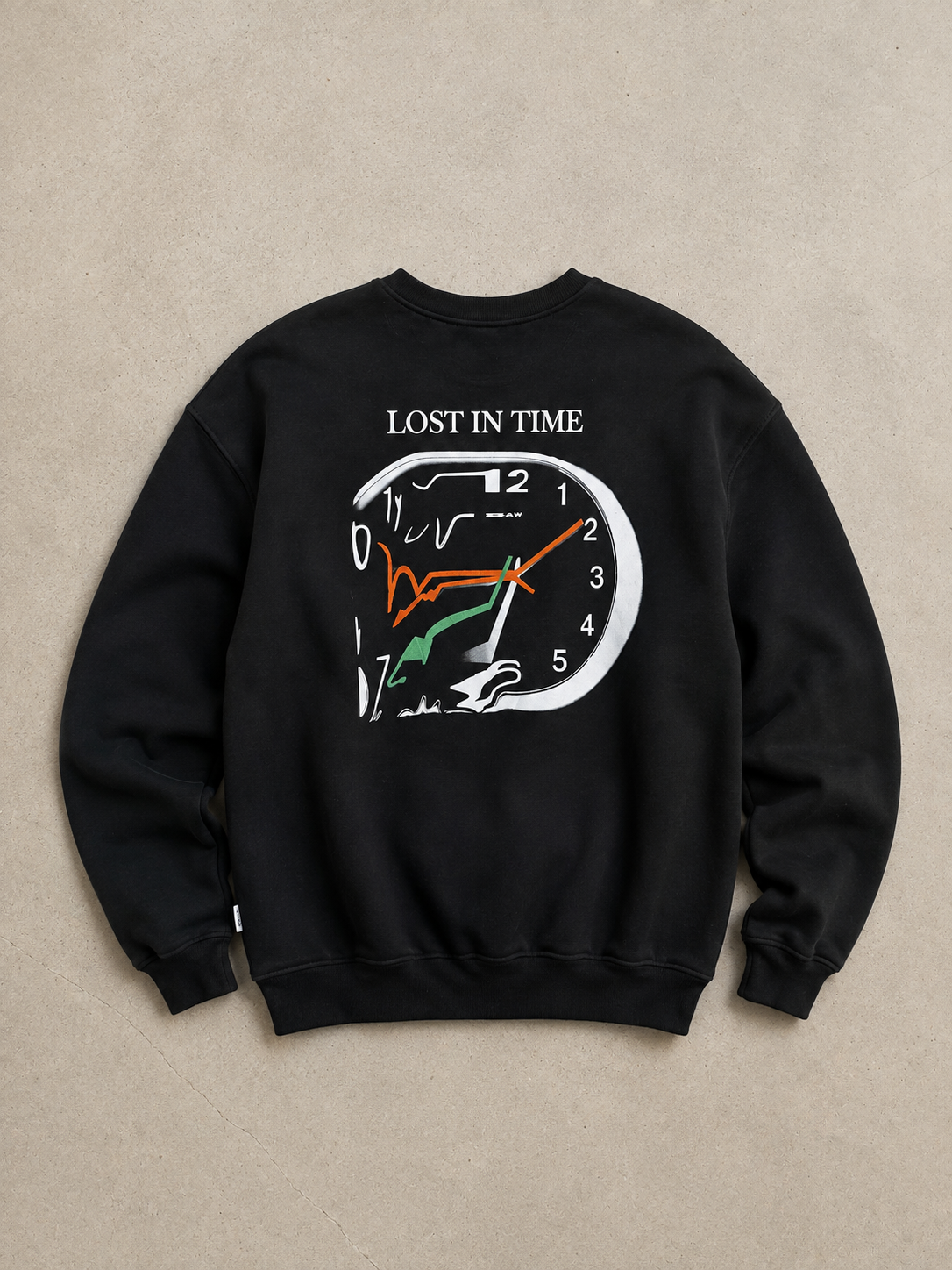 Lost in Time - Clear Sweater Black