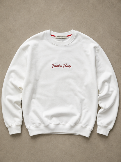 Freedom Theory - Statement Sweater White