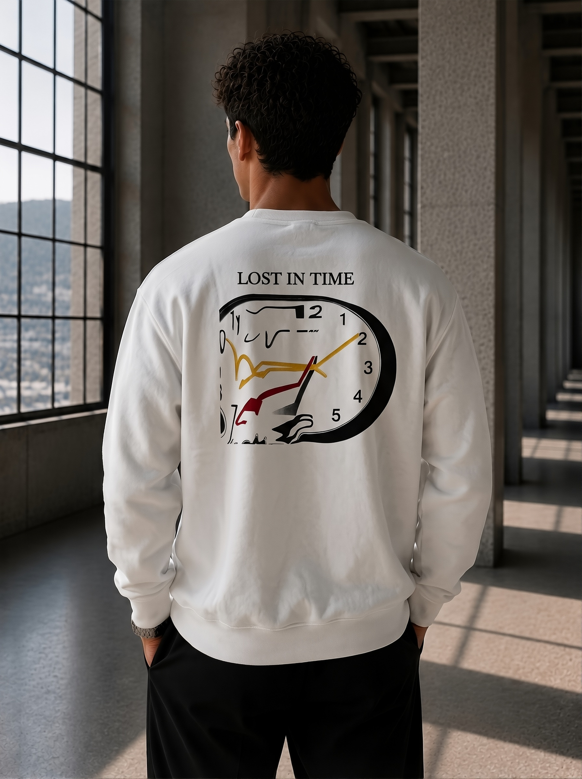 Lost in Time - Clear Sweater White