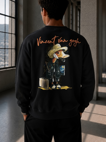 Van Gogh - Statement Sweater Black