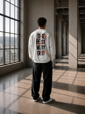 Freedom Theory - Statement Sweater White