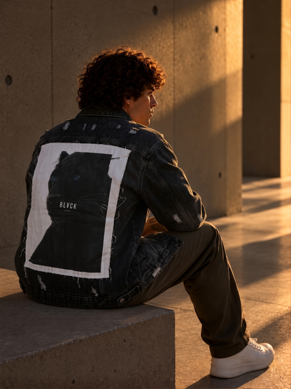 Jeansjacke Black Denim - Panther