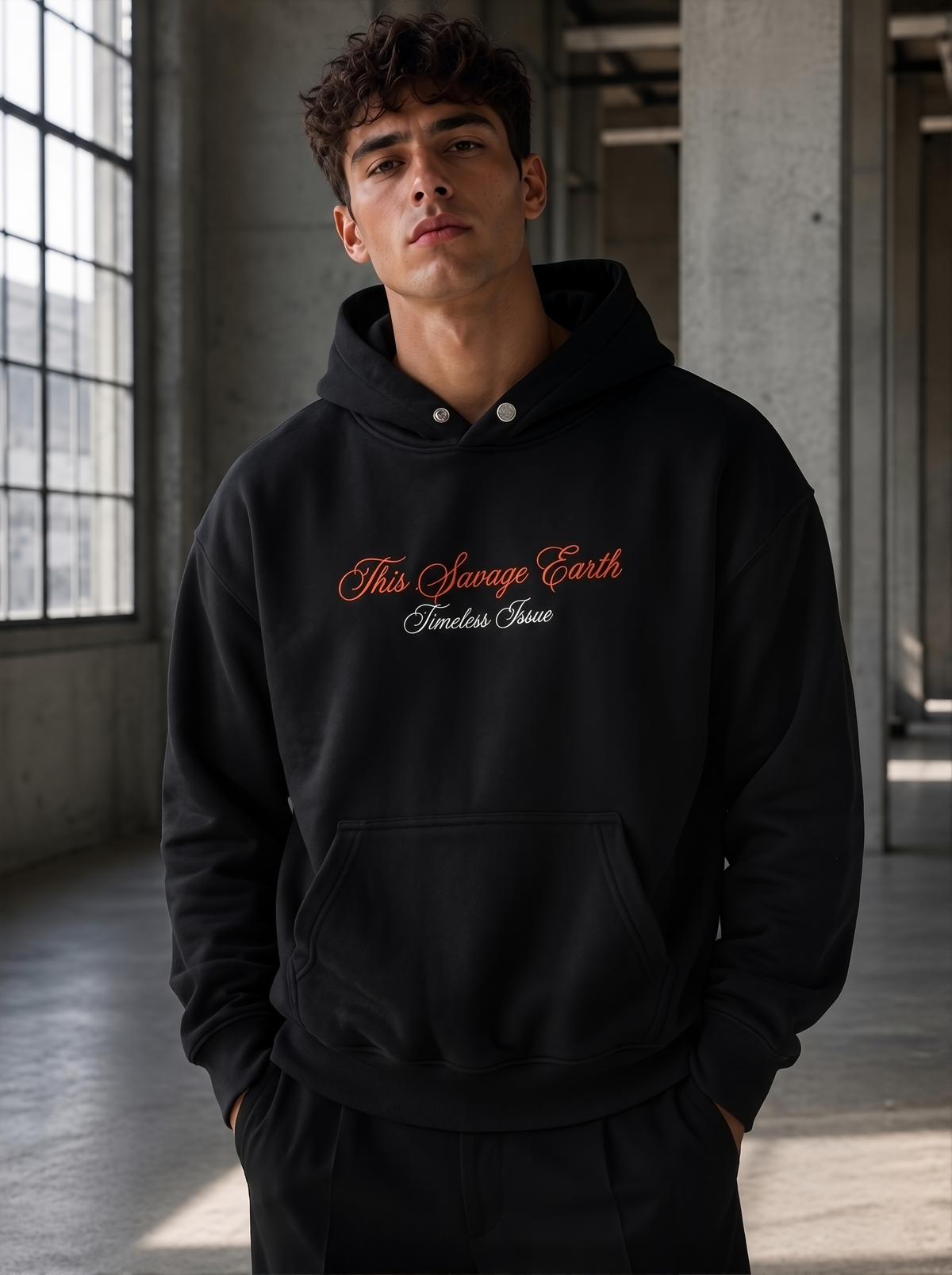 Sauvage Earth - Oversize Hoodie Black