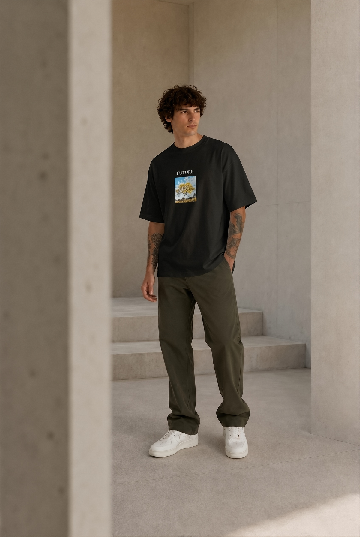 Future - Oversize Statement Shirt Black