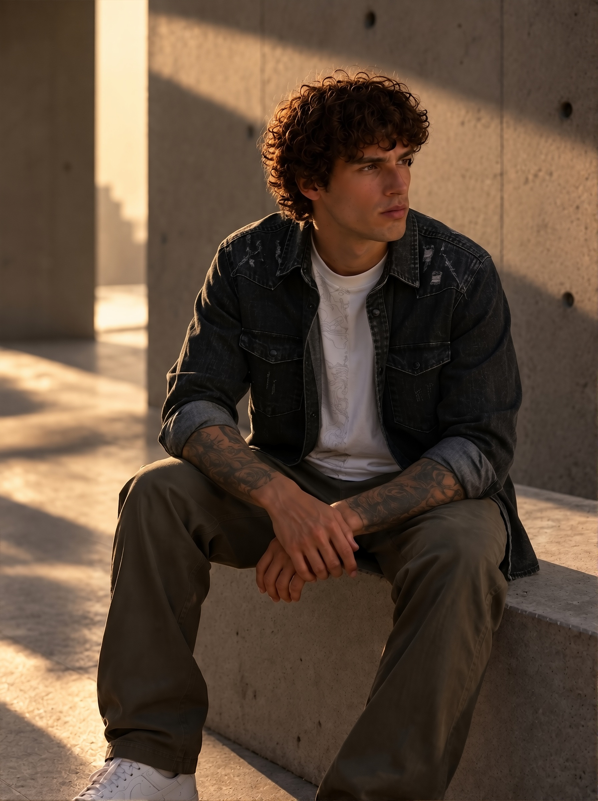 Jeansjacke Black Denim - Panther