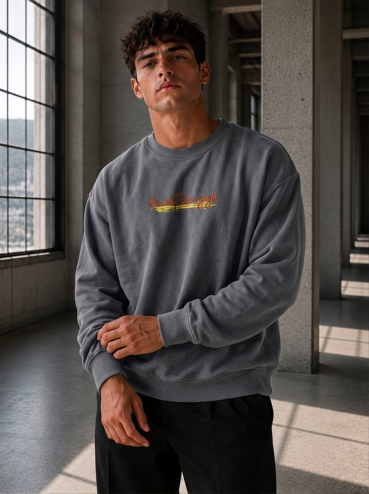 Van Gogh - Statement Sweater Grey